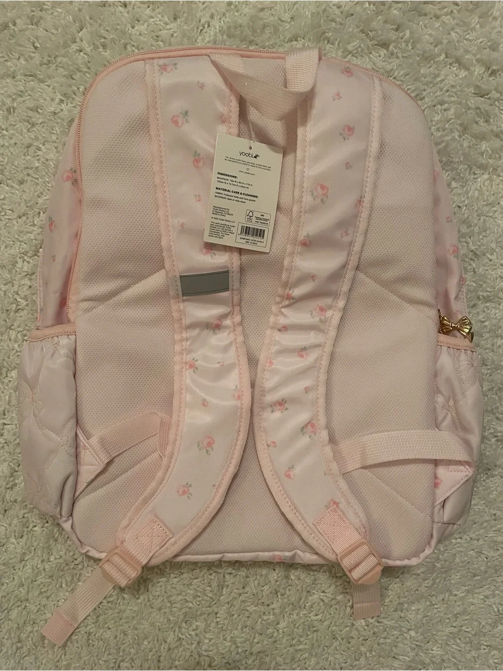 LoveShackFancy x Target Yoobi Blooming Heirloom Ditsy Backpack Ballet Bloom NWT